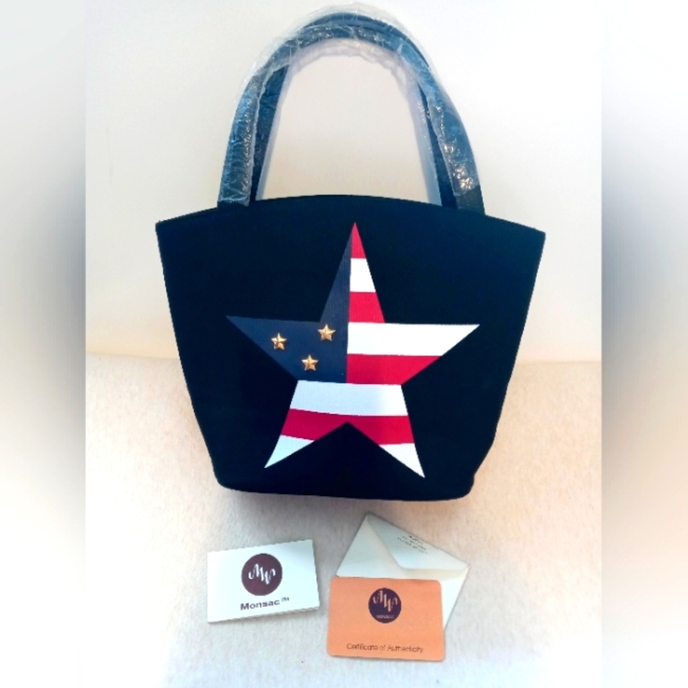 NWT Monsac Original Mini Tote Bag Patriotic